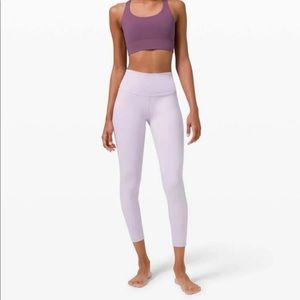 NWT Lululemon Wunder Under Tights in Lavender Dew